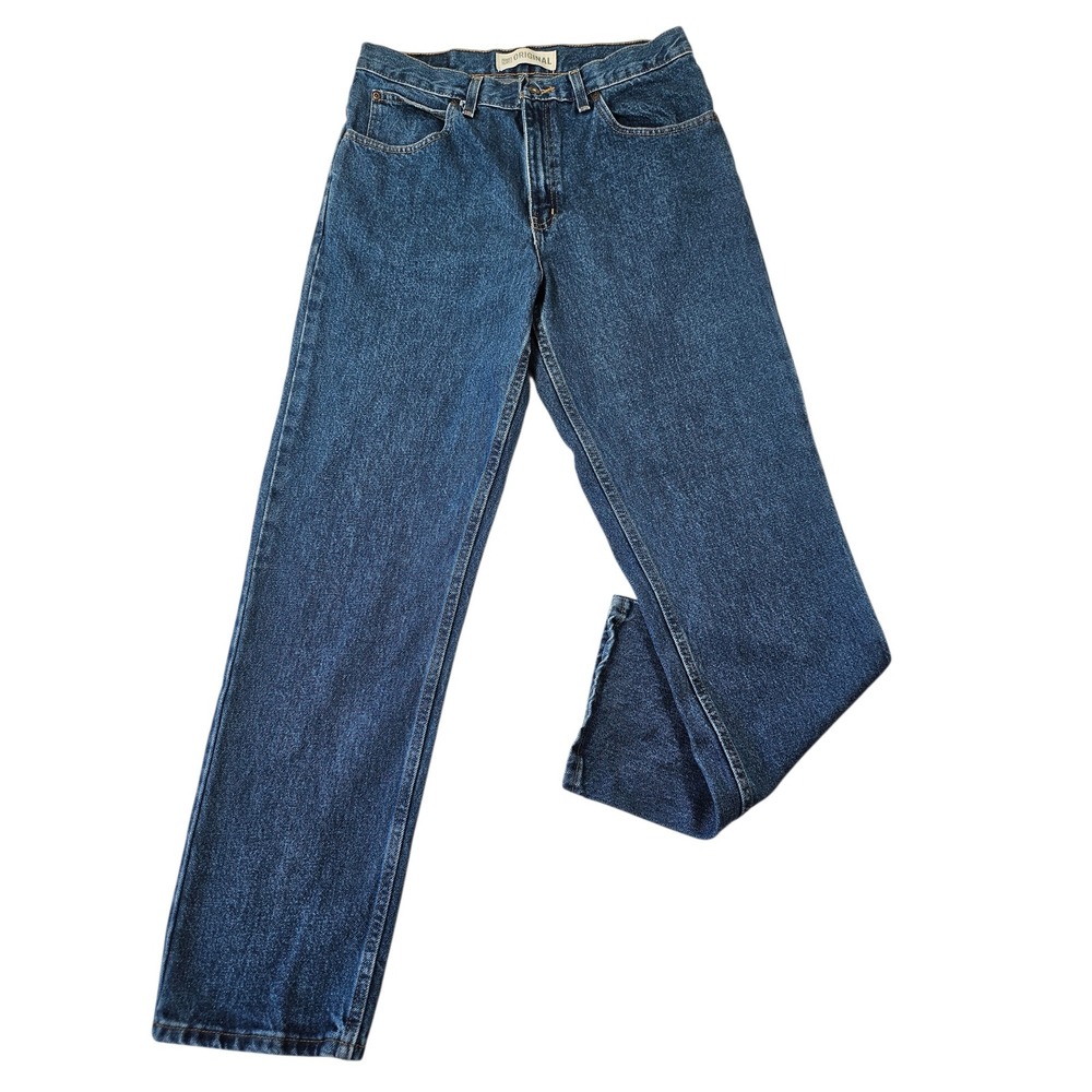 Faded Glory Original Fit Mens Blue Denim Jeans Straight Leg 32 Medium Wash